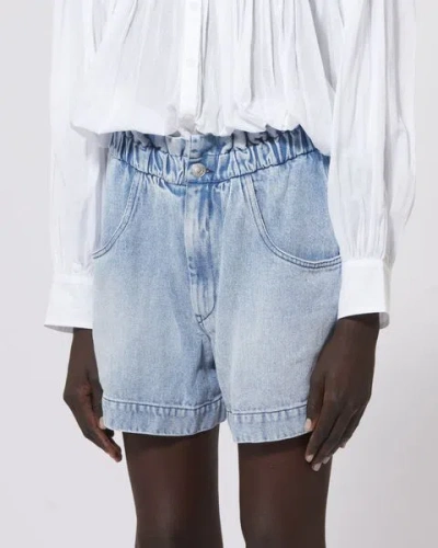 Shop Etoile Shorts Titea Aus Denim In Hellblau