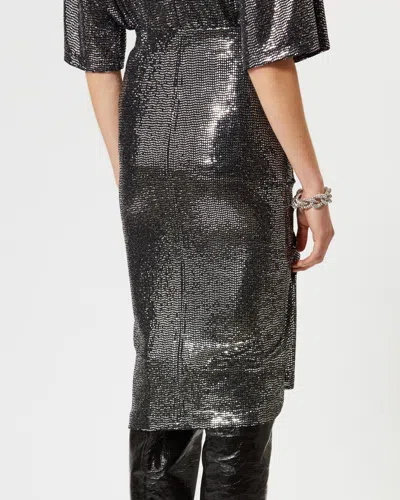 Isabel Marant Étoile Isabel Marant Etoile Woman Embellished Stretch Nylon Blend Dolene Skirt In Silver