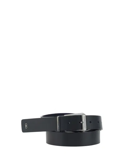 Shop Ferragamo Men Reversible Belt In Blue