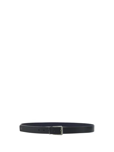 Shop Ferragamo Men Reversible Belt In Blue