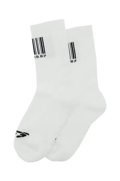 Shop Vtmnts Barcode Socks Men In White