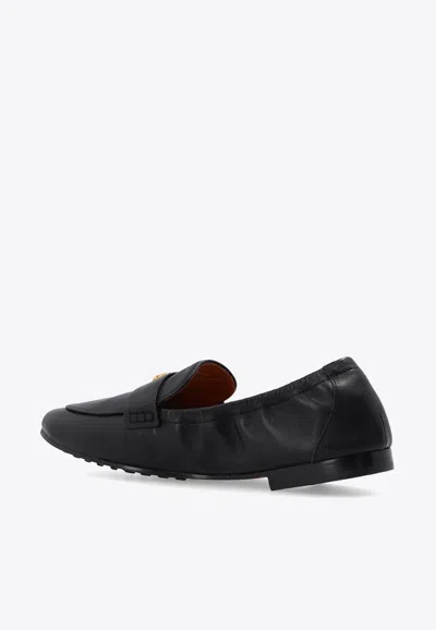 Tory Burch Nappa Leather Ballerina In Black