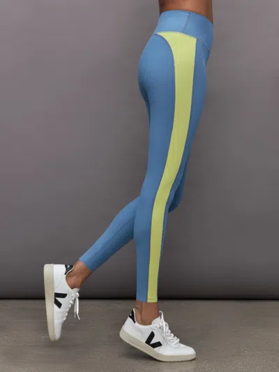 Carbon38 Colorblock Legging In Melt In Coronet Blue,charlock