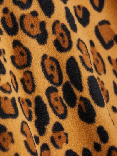 Mini Rodini Girls Leopard Joggers In Brown