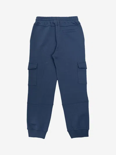 Stella Mccartney Boys Cargo Joggers In Blue