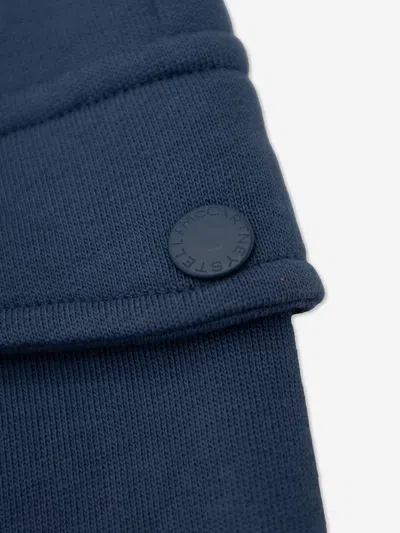 Stella Mccartney Boys Cargo Joggers In Blue