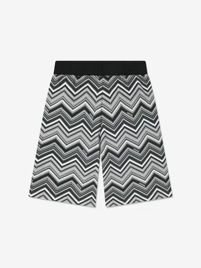 Missoni Chevron-print Bermuda Shorts In Black