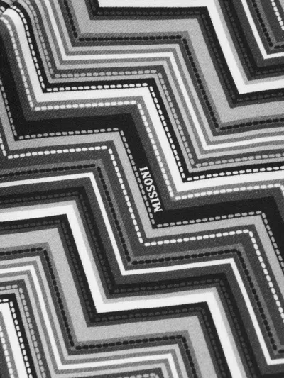Missoni Chevron-print Bermuda Shorts In Black