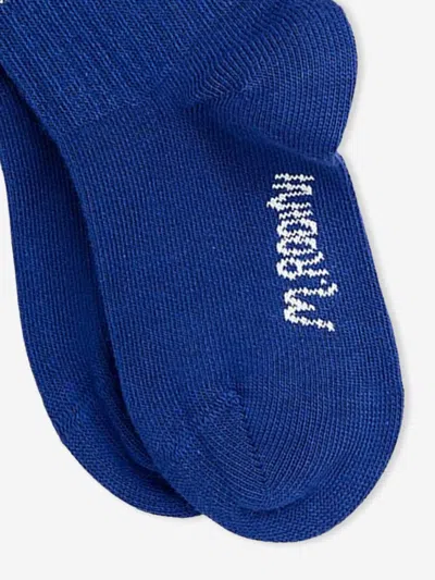 Mini Rodini Kids Society Socks In Blue