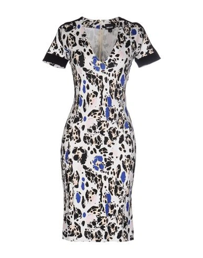 Shop Just Cavalli Knee-length Dress In Ivory