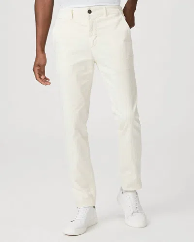 Paige Danford Cotton Blend Slim Fit Chino Pants In White