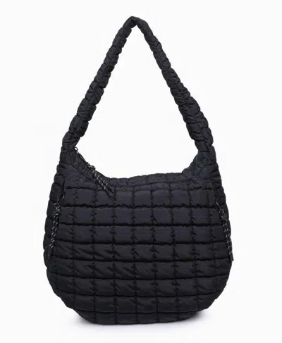 Sol And Selene Women's Revive Puffer Hobo Bag In Black In Black