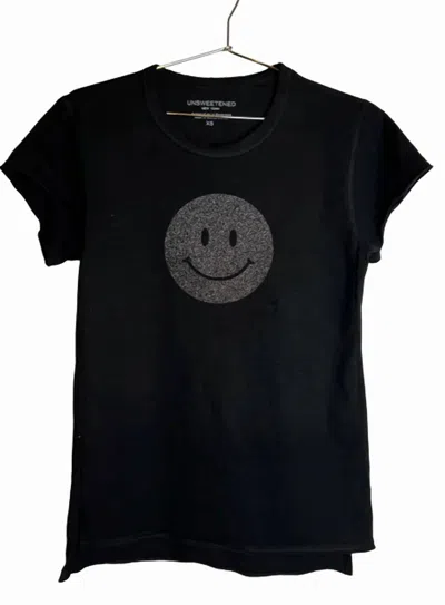 Unsweetened Happy Diamond Tee In Black In Black