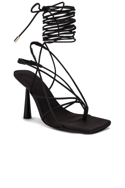 Gia Borghini Giaborghini Rosie Self-tie Sandals In Black