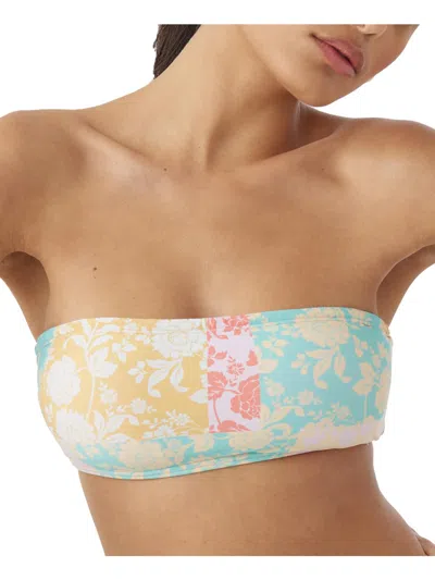 Shop O'neill Womens Floral Removable Straps Bikini Swim Top In Multi