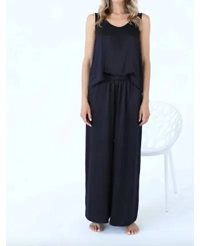 Pj Harlow Cropped Satin Palazzo In Copper In Multi