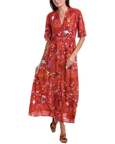 Anna Kay Odin Maxi Dress In Orange