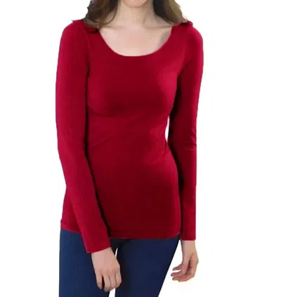 Elietian Long Sleeve Shirt In Red In Red