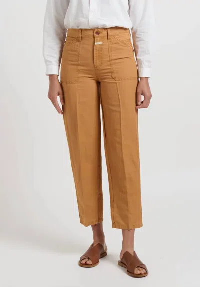 Closed Abe Pants In Gold Earth In Multi