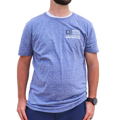 Burlebo Rad Dad Short Sleeve Tee In Heather Blue In Blue