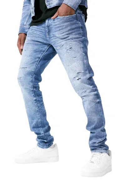 Jordan Craig Men's Sean Desperado Denim Jean In True Blue In Blue