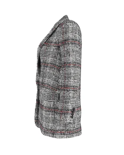 Isabel Marant Etoile Ice Checked Single-breasted Blazer In Multicolor Acrylic And Virgin Wool In Multi