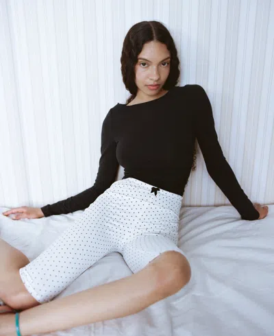Bcap Jane Short In Black Polka Dot