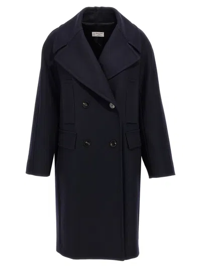 Shop Alberto Biani Double Breasted Coat