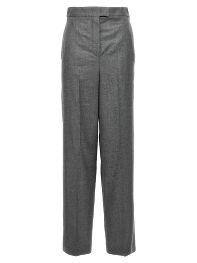 Shop Fendi Tailored Trousers In Gray