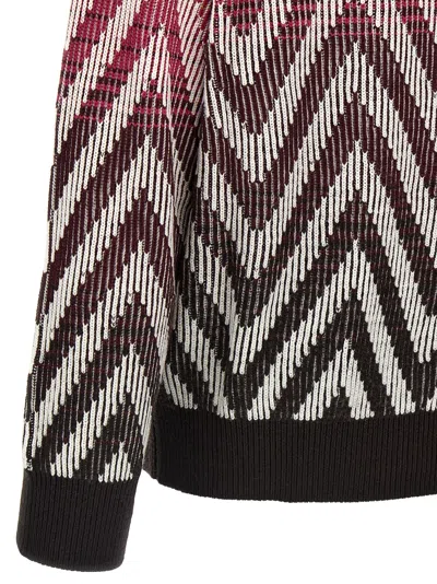 Shop Missoni 'zig Zag' Cardigan In Multicolor