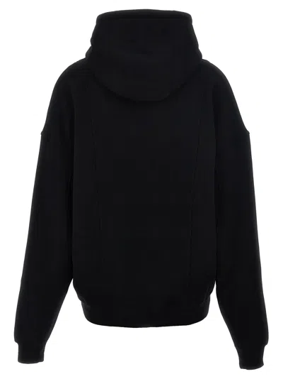 Saint Laurent Zipper Hoodie In Black