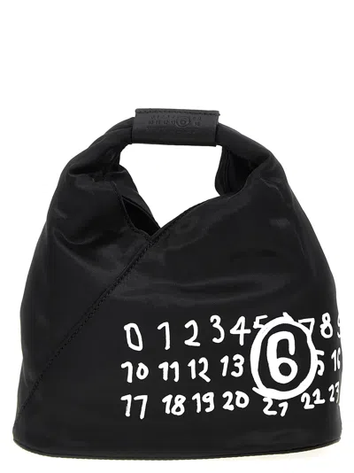 Mm6 Maison Margiela Mm6 By Maison Margiela Japanese Distinctive Fabric Finish Crossbody Bag In 黑色的