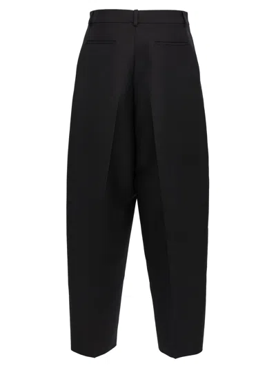 Valentino Formal Trousers With Pockets And Pleats In Black