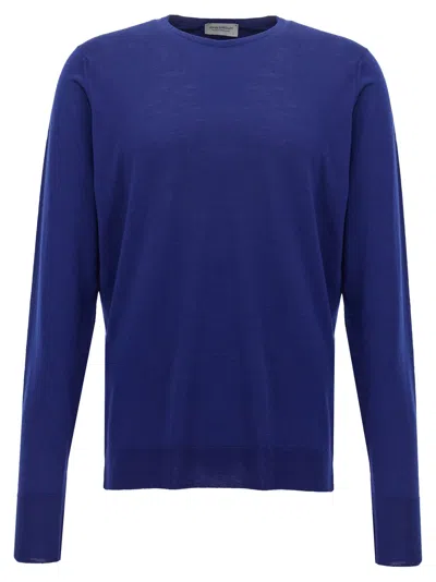 Shop John Smedley 'marcus' Sweater In Blue