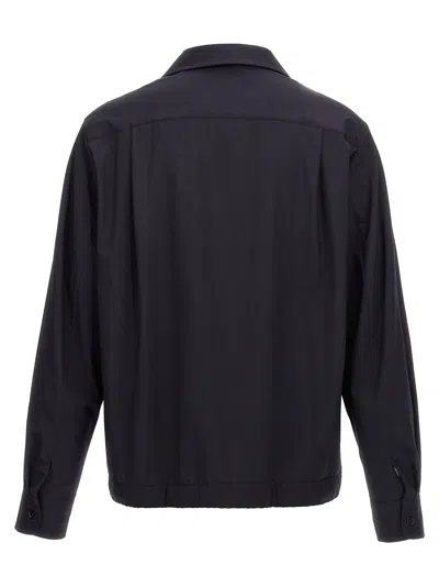 Givenchy Blue Logo Plaque Shirt In Blue