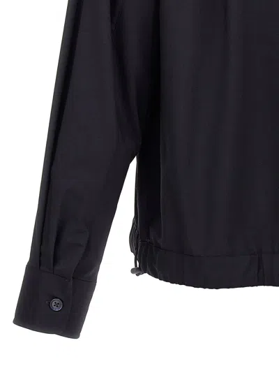 Givenchy Blue Logo Plaque Shirt In Blue