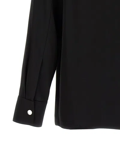 Jil Sander Tailored Long Sleeves Point Collar Shirt In Black