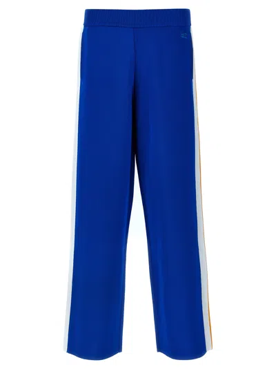 Wales Bonner Striped Side Panel Track Tide Joggers In Blue