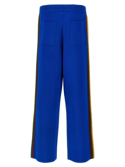 Wales Bonner Striped Side Panel Track Tide Joggers In Blue