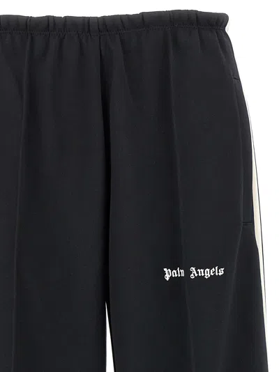 Shop Palm Angels 'classic Logo' Joggers In White/black