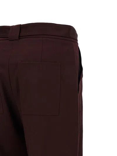 Shop Pinko 'caproni' Pants In Bordeaux