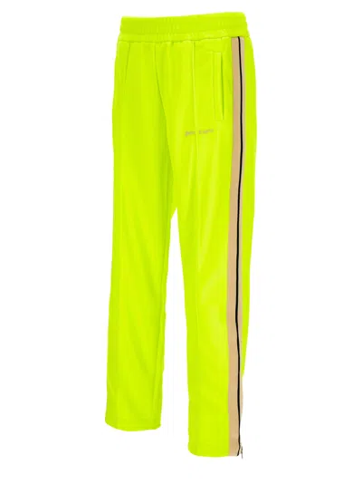 Shop Palm Angels 'classic Logo' Joggers In Yellow