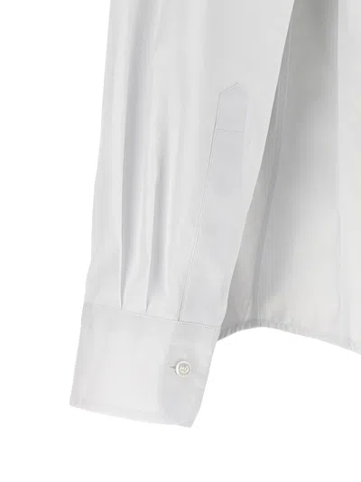 Fendi Poplin Cotton Shirt In White