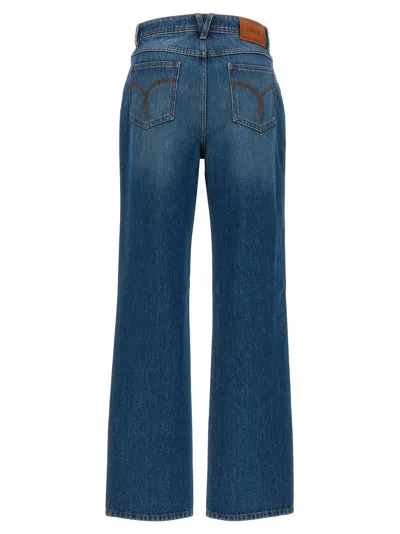 Versace Blue Medusa '95 Denim Pants In Blue