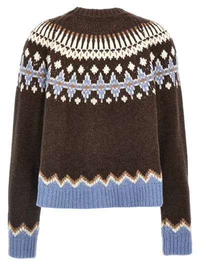 Shop Alanui 'sweet Winter' Sweater In Multicolor