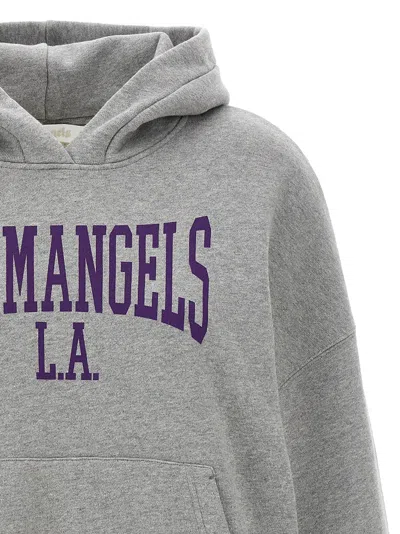 Shop Palm Angels 'college Classic' Hoodie In Gray