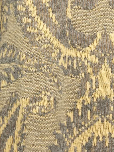 Etro 'paisley' Crew Neck Oversized Jacquard Sweater In Multicolor