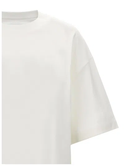 Jil Sander Crew Neck Logo Print T-shirt In White