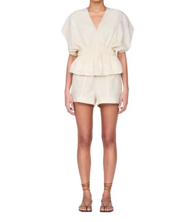 Marie Oliver Vesta Top In White