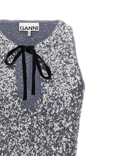 Shop Ganni Sequin Top